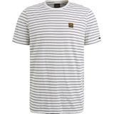 PME Legend Jersey T-Shirt Streifen Weiß  - Größe XL