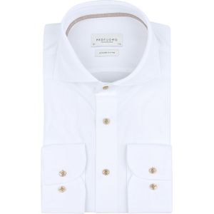Profuomo Japanese Knitted Hemd Weiß - Größe 38