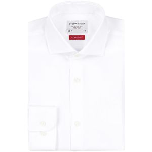 Steppin' Out Extra Long Sleeves Hemd Twill Weiß - Größe XL