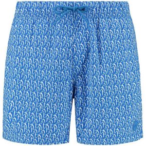 Shiwi Badeshorts Nick Wavy Coral Blau - Größe S