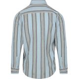 Scotch and Soda Hemd Crinkled Stripe Hellblau - Größe L