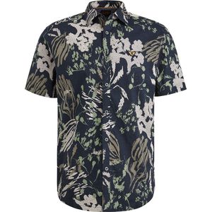 PME Legend Short Sleeve Hemd Druck Navy - Größe M