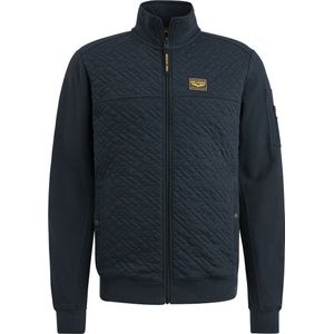 PME Legend Strickjacke Jacquard Interlock Navy  - Größe M