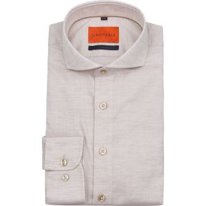 Suitable Melange Hemd Sand - Größe 43