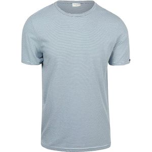 No Excess Stripes T-Shirt Hellblau - Größe XXL