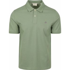 Gant Shield Piqué Poloshirt Grün - Größe 4XL