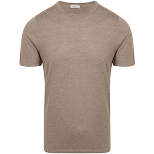 Profuomo T-Shirt Knitted Taupe - Größe S