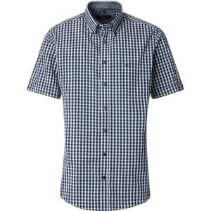 Casa Moda Short Sleeve Freizeithemd Check Navy - Größe 4XL