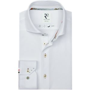 R2 Japanese Knitted Hemd Shortsleeve Weiß - Größe M