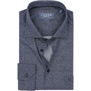 Ledub Shirt Druck Navy - Größe 39