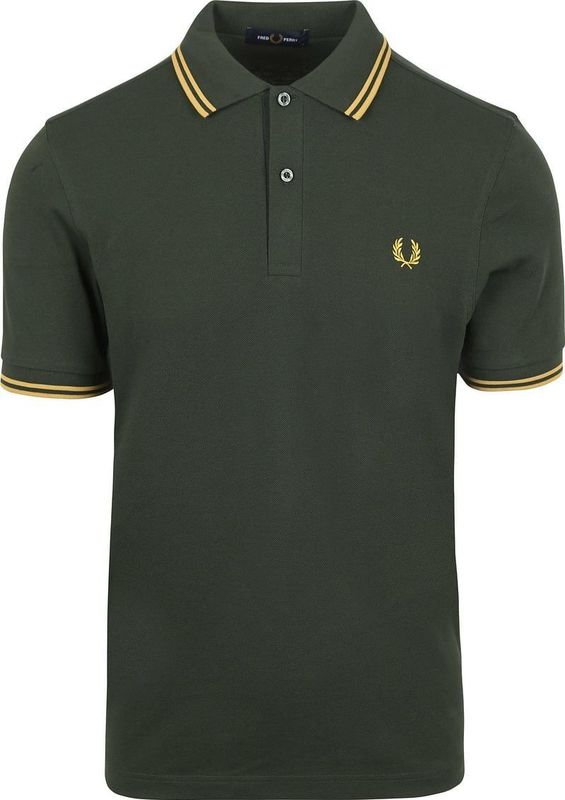 Fred Perry Polo M3600 Dunkelgrün Y22 - Größe L
