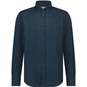 State Of Art Hemd Knitted Navy  - Größe M