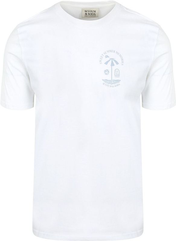 Scotch And Soda Logo T-Shirt Weiß - Größe S