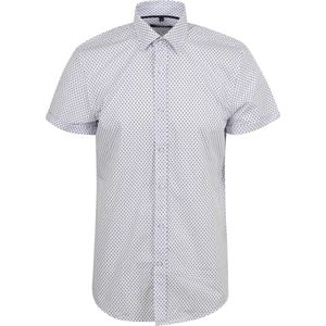 Suitable Short Sleeve Hemd Druck Blau - Größe M