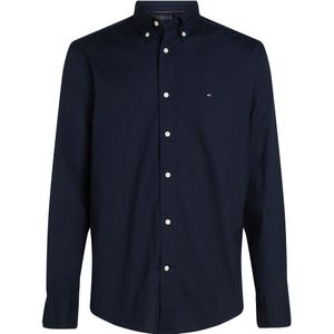 Tommy Hilfiger Poplin Hemd Flex Navy - Größe XXL