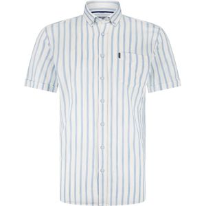State Of Art Short Sleeve Hemd Stripes Hellblau - Größe XL