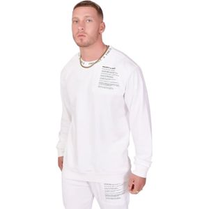 Sweater met ronde hals, juk en tekst Project X Paris