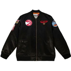 Satijnen bomberjack Mitchell & Ness Flight Atlanta Hawks