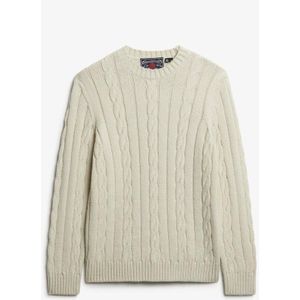 Superdry - Jacob Cable - Gebreide Trui - Ecru