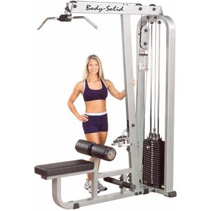 Krachttrainingsapparatuur ProClubLine Lat Mid Row Pile de poids 140 kg