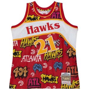 NBA-shirt Atlanta Hawks Slap Sticker Swingman Jersey 1986 Dominique Wilkins