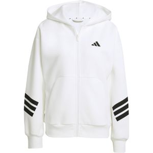 Dames hoodie met rits en 3 strepen adidas future icons