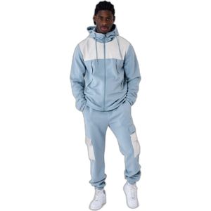 Sweatshirt zip-up met capuchon en tweedelige stof Project X Paris Nid D'Abeille