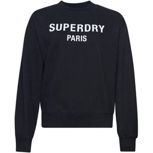 Superdry - Sport Luxe - Sweatshirt - Zwart - Boxy Pasvorm