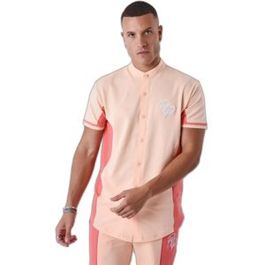 Tweekleurig overhemd met mao kraag Project X Paris