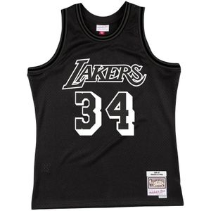 shaquille o'neal los angeles lakers '96 wit logo nba jersey