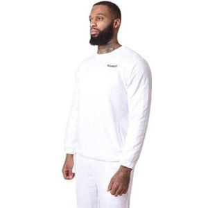 Sweater met ronde hals en vierkant gewatteerd nylon juk Project X Paris