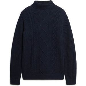 Superdry - Merchant Store - Gedraaide Coltrui - Wolmix - Casual Fit