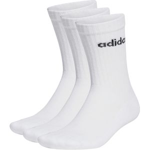 adidas - Sportswear Linear - Gevoerde Sokken - Wit - 3 Paar