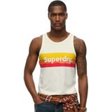 Superdry - Cali Stripe Logo - Mouwloos T-shirt