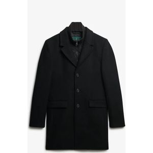 Superdry - Town 2in1 Jas - Slim Fit - Gewatteerd - Zwart