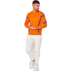 Sweater met ronde hals en reflecterend inzetstuk Project X Paris