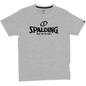 Spalding Essential Logo T-Shirt Heren - Grijs Gemeleerd