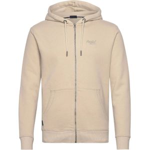 Gevoerde hoodie met rits en logo Superdry Essential