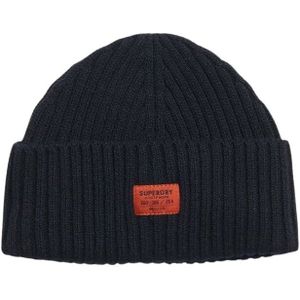Superdry - Workwear - Gebreide Muts - Blauw - Acryl