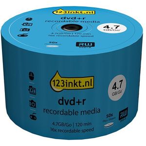 123inkt - DVD+R - 50 Stuks - Op Spindel - 4,7 GB - 16x Snelheid