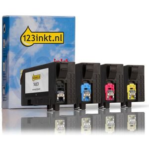 Epson aanbieding: T40D-serie zwart + 3 kleuren Inktcartridge (123inkt huismerk)