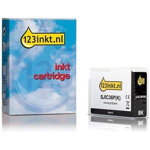 Epson SJIC36P(K) inktcartridge zwart (123inkt huismerk)