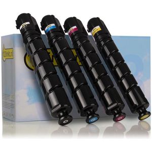 Toner Canon aanbieding: C-EXV 48 BK, C, M, Y zwart + 3 kleuren (123inkt huismerk)