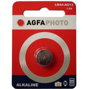 Agfaphoto LR44/ AG13 Alkaline knoopcel batterij 1 stuk