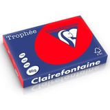 Clairefontaine gekleurd papier koraalrood 80 grams A3 (500 vel)