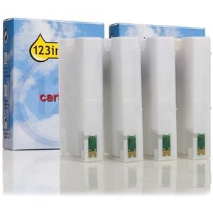 Epson aanbieding: T703-serie zwart + 3 kleuren Inktcartridge (123inkt huismerk)