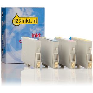 Inktcartridge Epson T0615 multipack met T0611, T0612, T0613 & T0614 (123inkt huismerk)