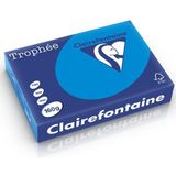 Clairefontaine gekleurd papier caribbean blauw 160 grams A4 (250 vel)