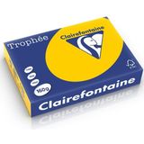 Clairefontaine gekleurd papier zonnebloemgeel 160 grams A4 (250 vel)