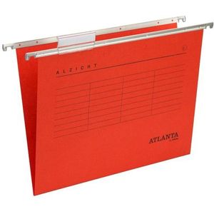 Atlanta Alzicht verticale hangmap A4 - 330 mm met V-bodem rood (25 stuks)